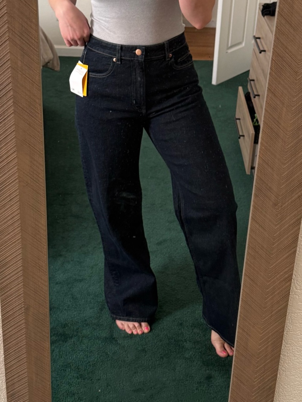 Dark Wash Wide-Leg H&M Women’s jeans
